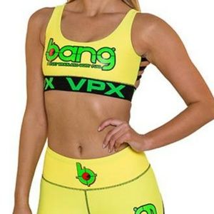 Yellow Bang Energy Sports Bra